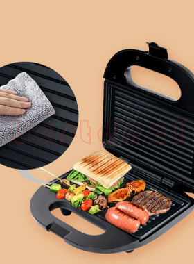 新品Sandwich maker Panini machine waffle maker NonU-stick pl