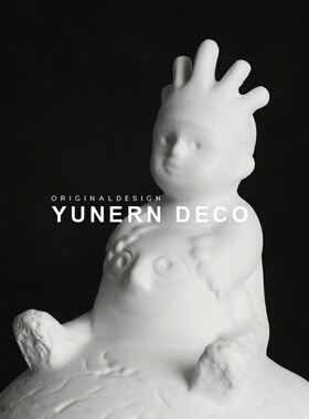 极速简约现代家居客厅电视u柜卡通人物摆件酒店售楼处样板房间软