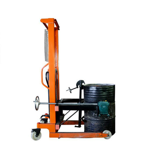 极速爆品手动液i压升高油桶倒料车 多功能翻转装卸堆高车 手动油 - 图2