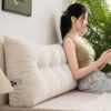 Triangular bedside cushion, large backrest, bed cushion, waist cushion, tatami, bay window, living room, soft bag, simple student