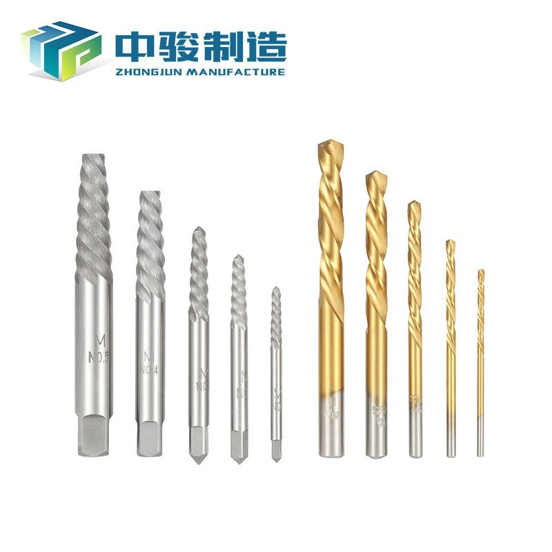 10pcs bolt extractor and drill bit set断丝取出器钻头套装 - 图2