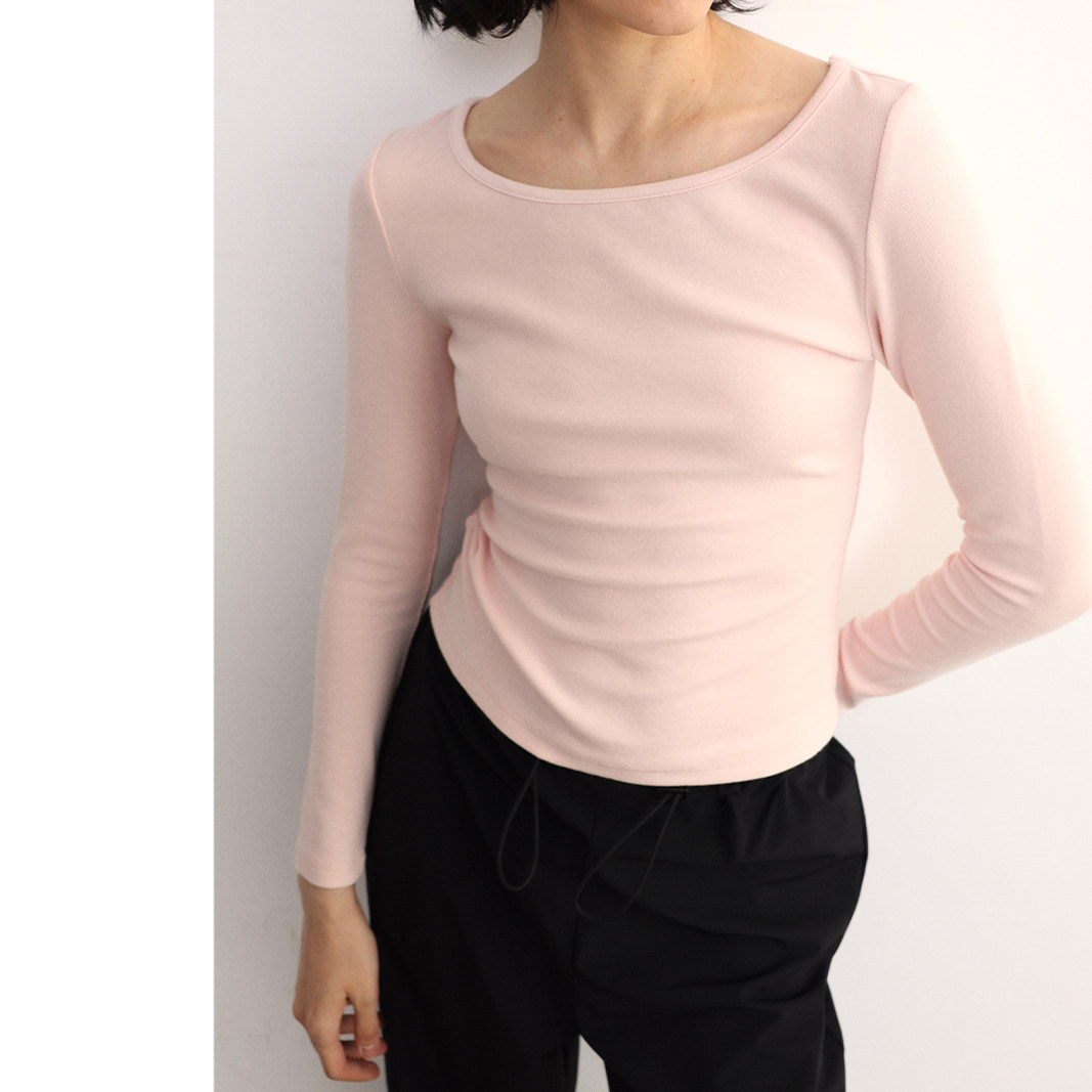 Piisure 复古芭蕾 基训热身 现代舞民族舞瑜伽基础船领长袖T恤,淘宝优惠券,粉丝福利购,淘宝优惠卷