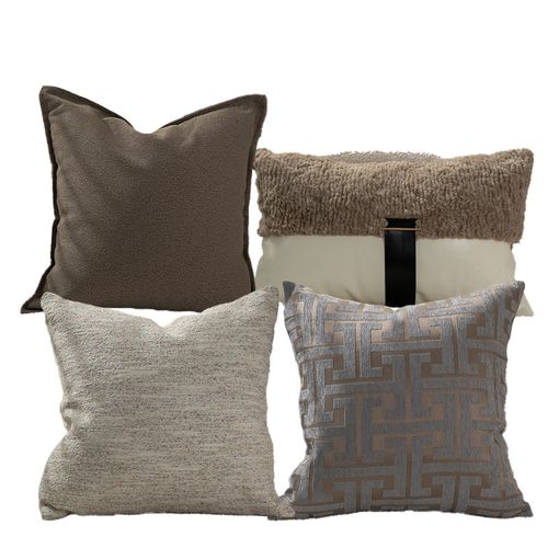 抱枕客厅沙发腰靠轻奢中古风样板间软装枕套枕芯民宿酒店靠垫靠枕 - 图3