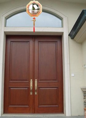 大门正对电梯口化解n入户门对上下楼梯吉祥结葫芦挂件纯铜八卦凸