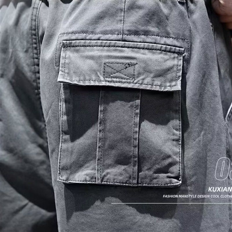 大码300斤重磅工装短裤男夏季宽松潮牌五分裤男生多口袋休闲中裤,淘宝优惠券,粉丝福利购,淘宝优惠卷