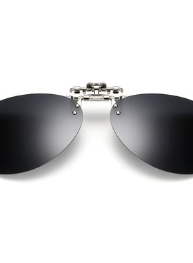 钓鱼眼镜夹片开 车防眩清偏光镜近视看漂专用晰蛤蟆款太阳眼