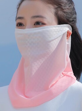 2026新款加长冰丝防晒面罩女
