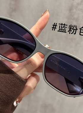 青柠绿墨镜女2025新款曲面设计感