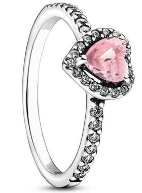 正宗925纯银提升心脏耳环戒指Ne