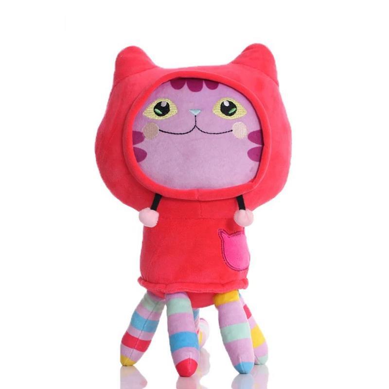25cm 7-piece Gabby doll house plush toy cartoon stuffed anim - 图2