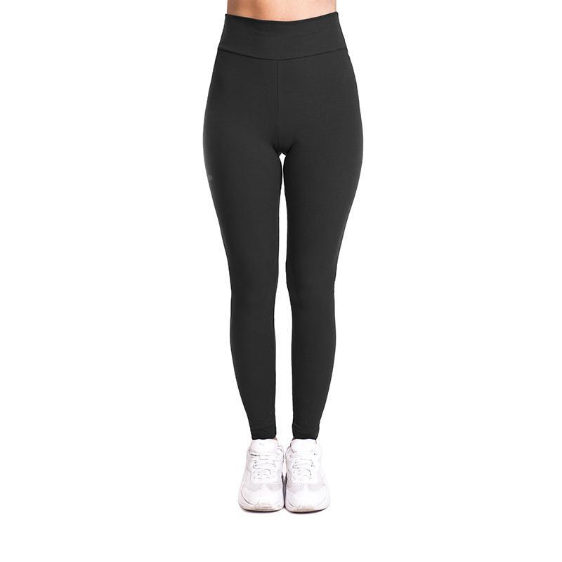 Women high-waist stretch leggings with solid color tights - 图1
