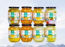 Fruit Canned Fresh Yellow Peach Pear Orange Shkindo Multitaste Snack 510 bottled Earnestly Lovers Jars Factory Straight Hair