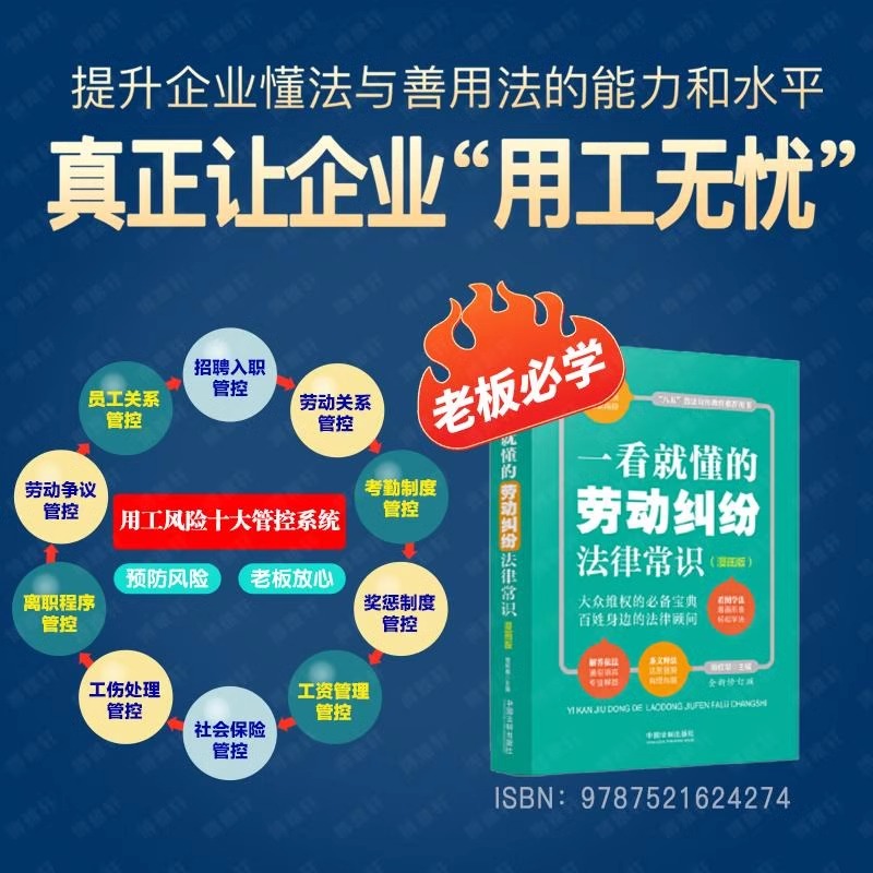 抖音一看就懂的劳动纠纷法律常识企业用工风险管控工具包法律书劳动纠纷法律防范书劳动合同争议书籍-图3