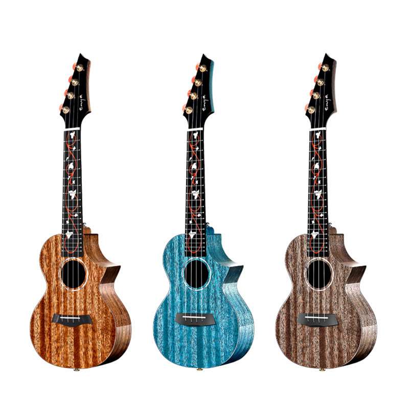 enya 恩雅M6全单尤克里里全单板初学者电箱26/23寸小吉他儿童女男 - 图2