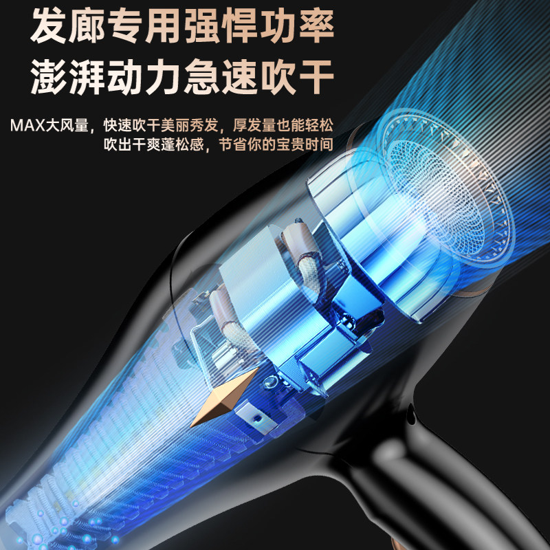 家用大功率吹风机大风力负离子护发速干发廊专用电吹风机理发店用