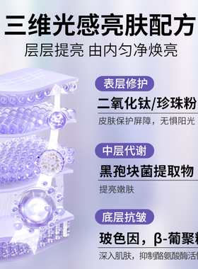 金汤活泉【玻色因紧致素颜霜】提亮紧致抗皱遮瑕自然美颜素颜霜w1