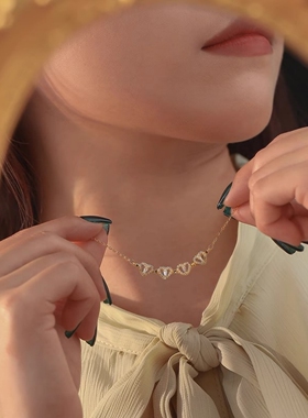 钛钢不褪色四叶草项链一款两戴