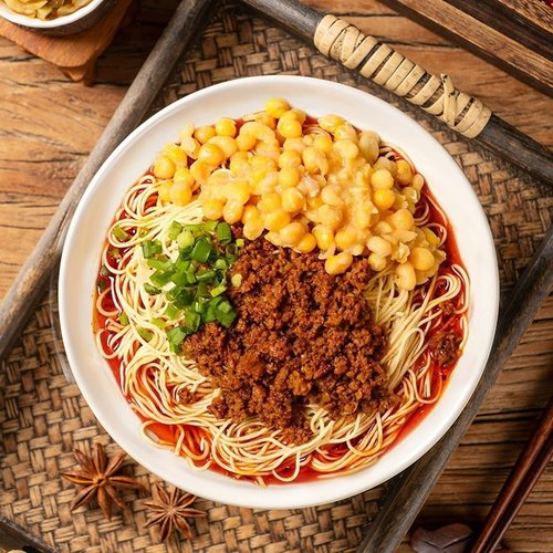 向料豌豆杂酱面294g/袋组合包重庆特色小面干拌豌杂方便速食面条 - 图1