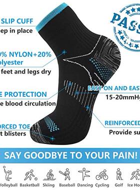 Foot Compression Socks For Men Women Plantar Fasciitis Heel