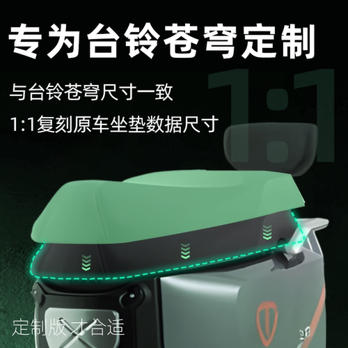 适用于台铃苍穹eb2026超能s坐垫套电动车配件电瓶防水防晒座位套 - 图1