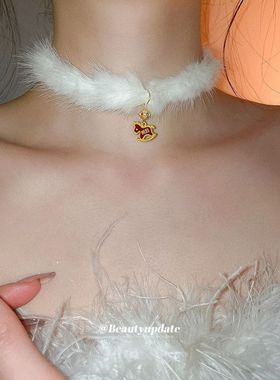 优雅链轻奢高级感珍珠项链花朵