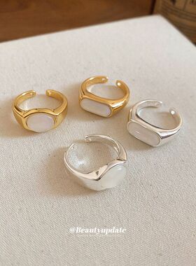 高级感休闲手饰简约真金18开口