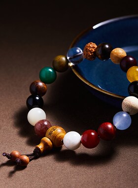 新品新品推荐十八籽菩提q手串女十八子多宝菩提佛珠手链18籽护身