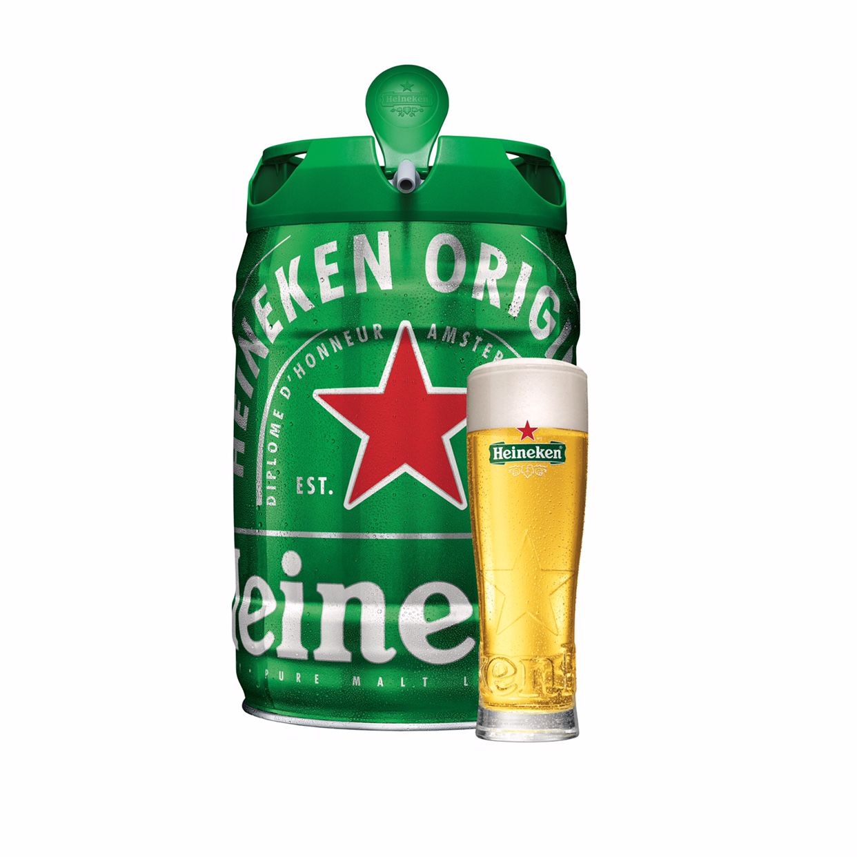 Heineken/喜力啤酒 铁金刚5L*1铁桶装 荷兰进口 5升精酿啤酒 - 图0