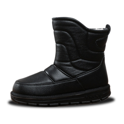 外贸东北加厚羊毛雪地靴高帮户外防滑男士大棉鞋抗寒防水棉靴软底 - 图3