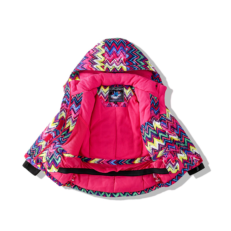 儿童滑雪服套装女童冬季户外雪地衣服女孩加厚保暖防风防水滑雪裤