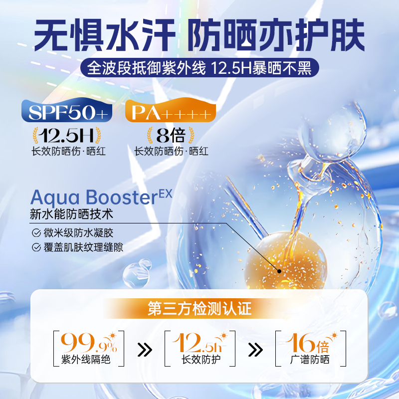 biore碧柔防晒霜女生面部防晒霜隔离男士专用学生正品儿童防晒乳