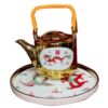 Change the mouth to worship tea cup wedding tea set wedding bowl set wedding cup golden pot wedding bridal bride dowry gift