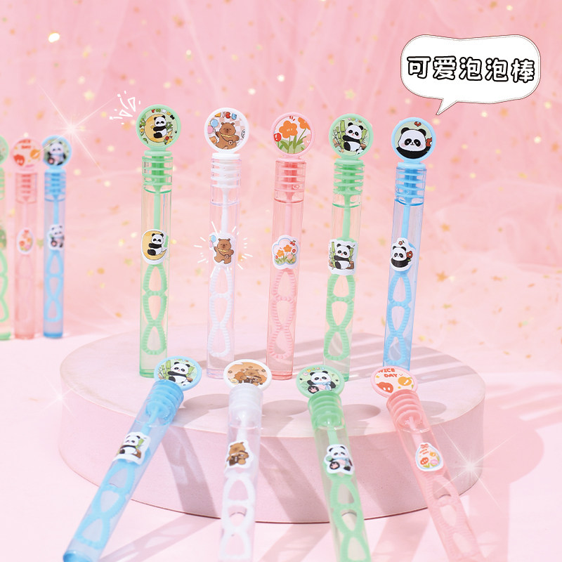 Small mini bubble wand trumpet children's handheld bubble wand blowing bubble water outdoor toys small gifts