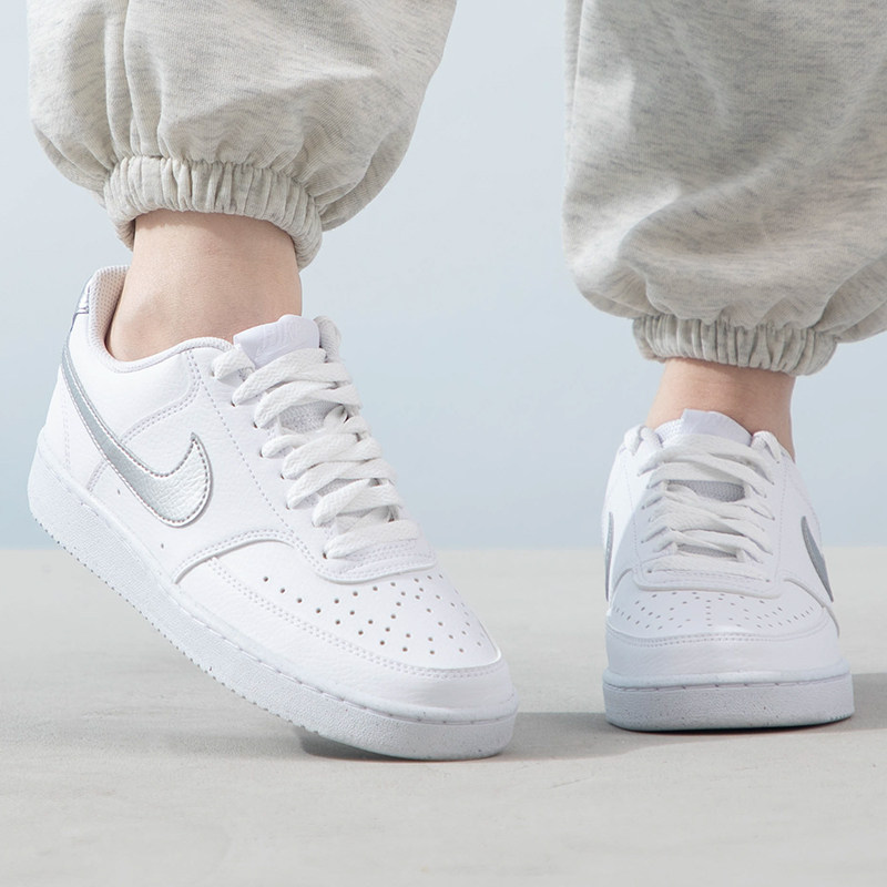 NIKE耐克正品经典休闲鞋女鞋夏季新款COURT板鞋运动鞋 DH3158,淘宝优惠券,粉丝福利购,淘宝优惠卷