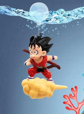 速发鱼缸潜水员蓝浮子造景小摆件装饰海底世界胖水小漂浮球悬浮装