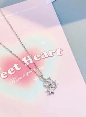 Hellokitty凯蒂猫项链女天使星星
