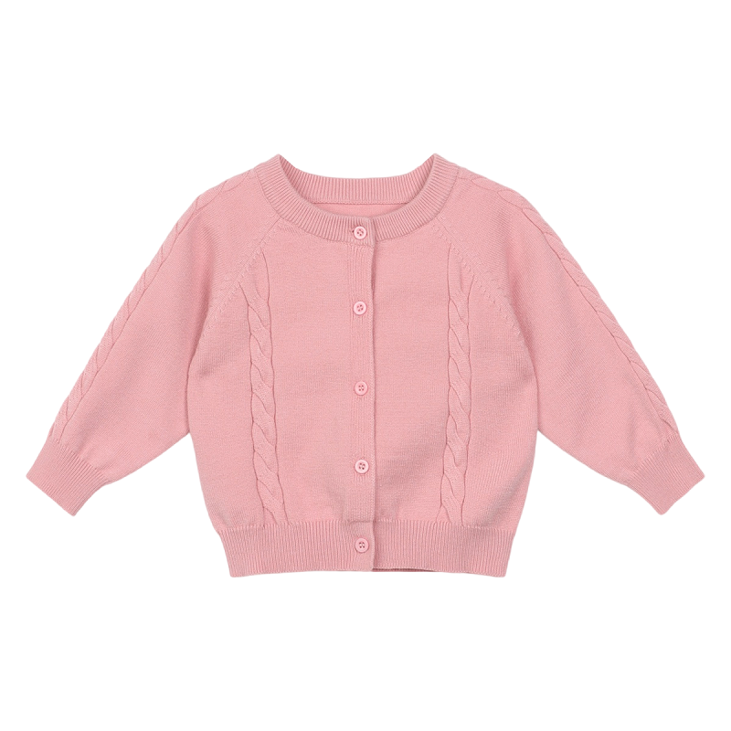 NORNOR婴童 女宝宝针织开衫红色2025春装新款婴儿百搭毛衫外套薄,淘宝优惠券,粉丝福利购,淘宝优惠卷