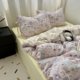 Cute girl ins soft and cute cat bed sheet four-piece set