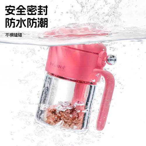 圆球调料罐盐罐密封防潮玻璃罐厨房家用调味料盒分装瓶定量调味瓶 - 图3
