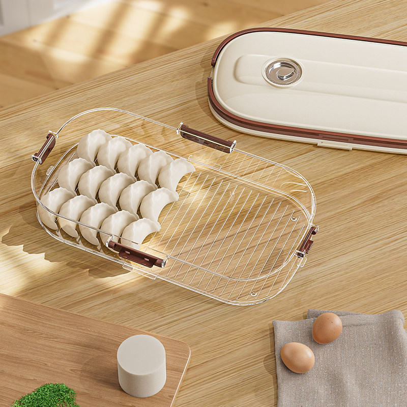 窄缝饺子盒食品级厨房冰箱侧门水饺馄饨盒保鲜速冻冷冻专用收纳盒,淘宝优惠券,粉丝福利购,淘宝优惠卷