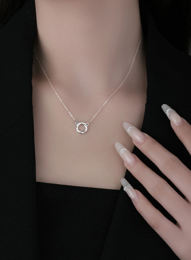 999纯银莫比乌斯项链轻奢女爆款