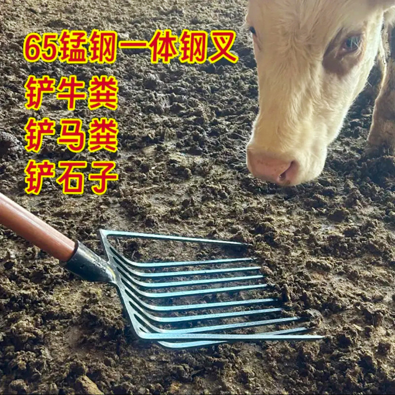 十齿钢叉加粗加厚铁叉子农用一体牛粪叉铁道煤炭石渣子多股垃圾叉,淘宝优惠券,粉丝福利购,淘宝优惠卷