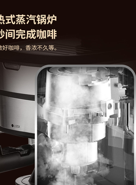 左左摩意式咖啡机家用小型迷你半自动蒸汽打奶泡一体美式办公室用
