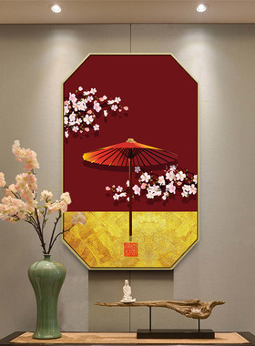 中国风国潮装饰画饭店包厢壁画走廊新中式客厅玄关背景墙餐厅挂画