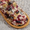 Spring and Autumn courtyard indoor home fabric linen slippers fashionable printed thick-soled rubber outsole wear-resistant anti-slip slippers