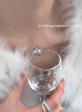 锆石钻戒吊坠纯银项炼女款2025新款高级感轻奢小众设计气质锁骨炼