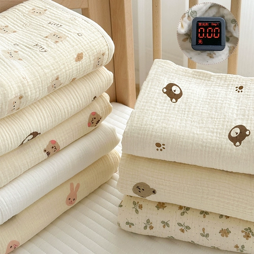 Детское марлевое хлопковое одеяло для новорожденных, гигиеническая прокладка, 0-12 мес.