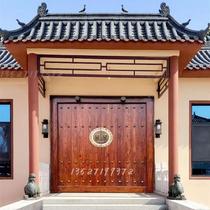 Chinese style villa wooden door double door entry door Home Courtyard North Elm Wood Imitation Ancient Gate Ancient Doors Old doors