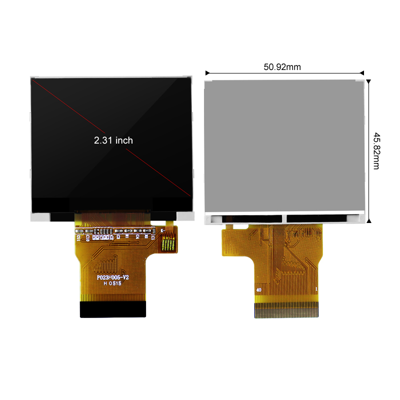 polcd浦洋2.31寸横屏TFT显示彩屏MCU接口320*240高清lcd液晶屏幕 - 图0