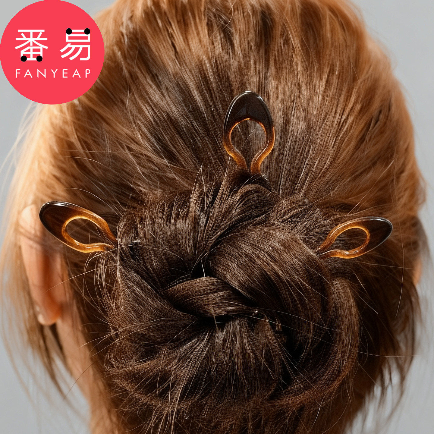 发簪C1pq808-小鱼发簪女黑棕色丸子头盘发固定簪子发饰造型头饰,淘宝优惠券,粉丝福利购,淘宝优惠卷